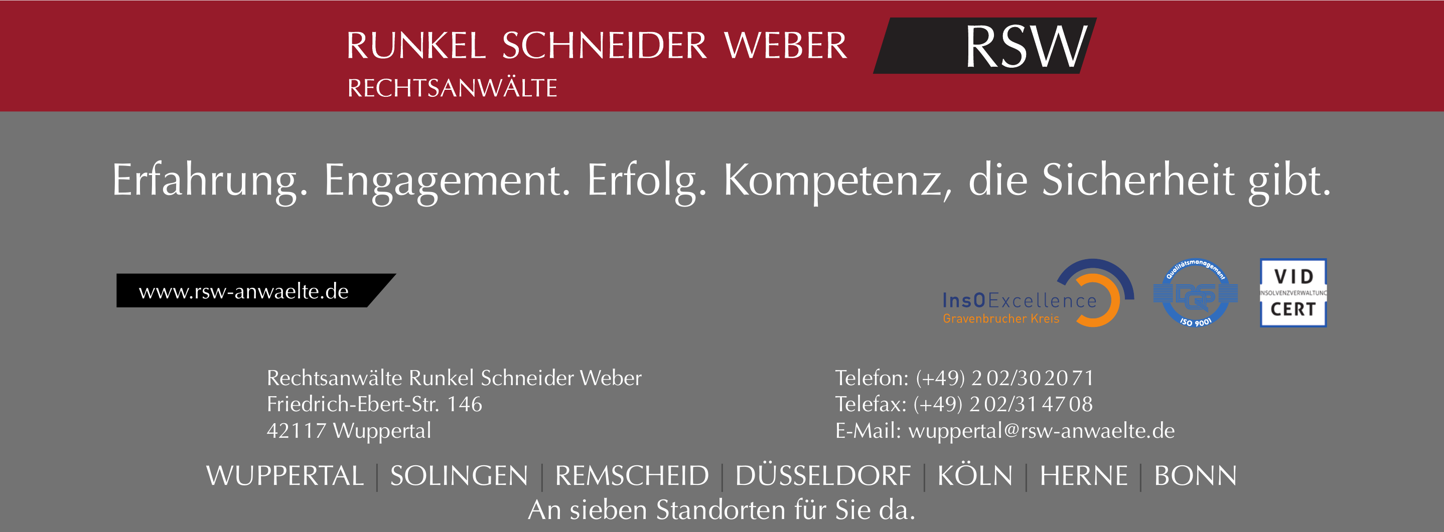 Rechtsanwälte Runkel Schneider Weber Rechtsanwälte Runkel Schneider Weber