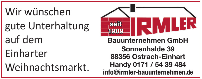 Andreas Irmler Bauunternehmen GmbH Andreas Irmler Bauunternehmen GmbH