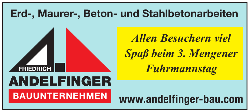 Bauunternehmen Friedrich Andelfinger Bauunternehmen Friedrich Andelfinger
