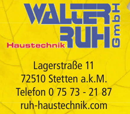 Walter Ruh GmbH Haustechnik Walter Ruh GmbH Haustechnik