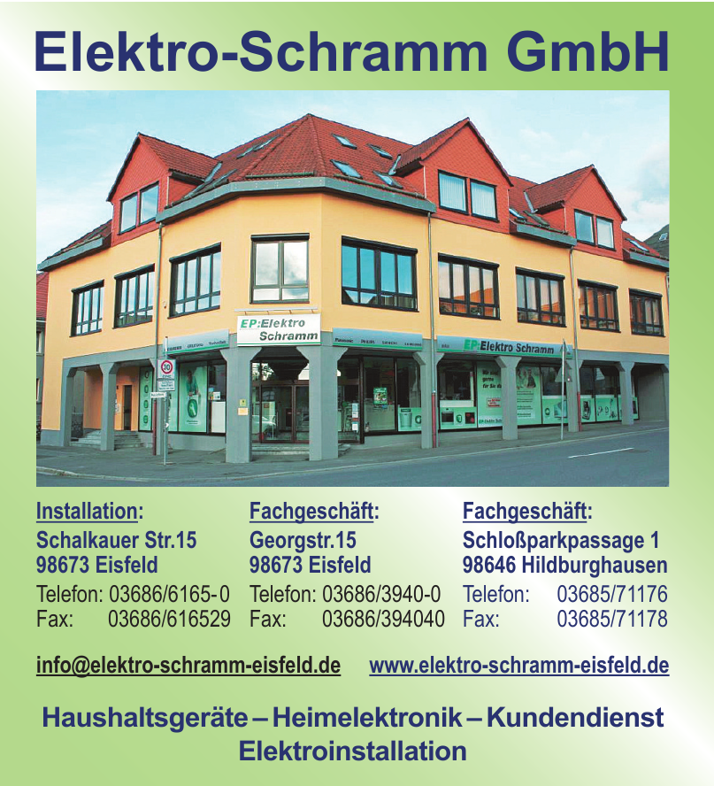 Elektro Schramm GmbH Eisfeld Elektro Schramm GmbH Eisfeld