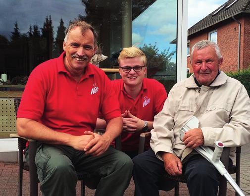 Drei Männer, drei Generationen Bäckerei Nitt: Thomas (v. l.), Lennart und Harry Nitt.