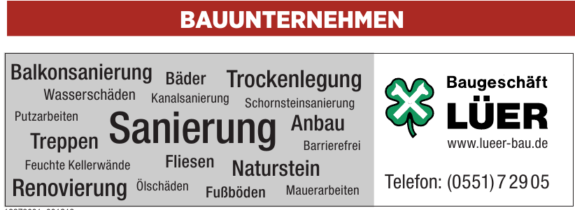 Baugeschäft Lüer Baugeschäft Lüer