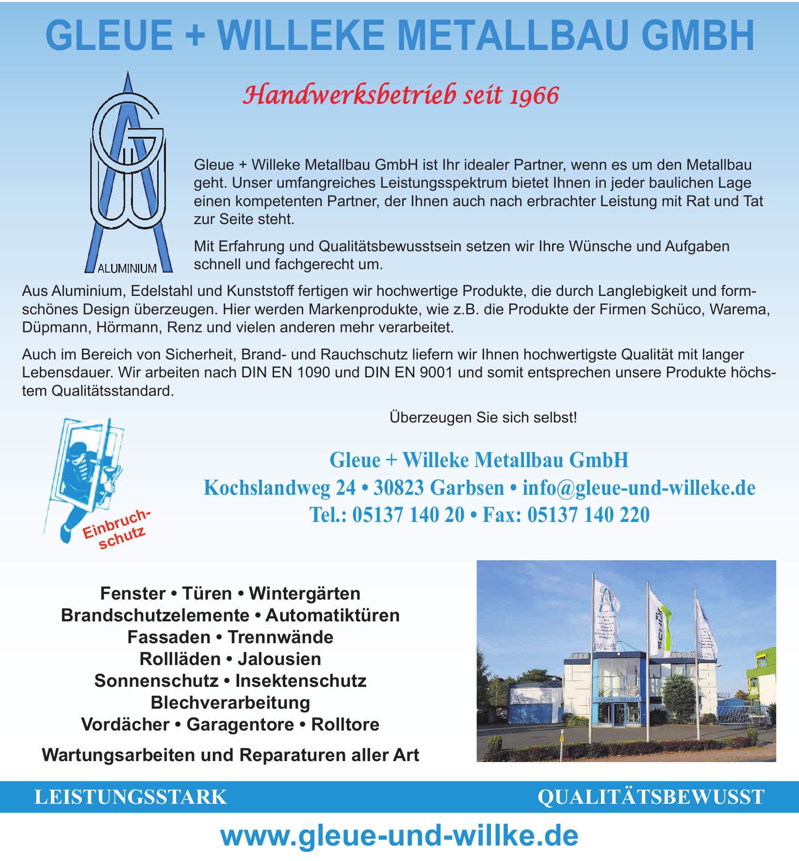 Gleue + Willeke Metallbau GmbH Gleue + Willeke Metallbau GmbH