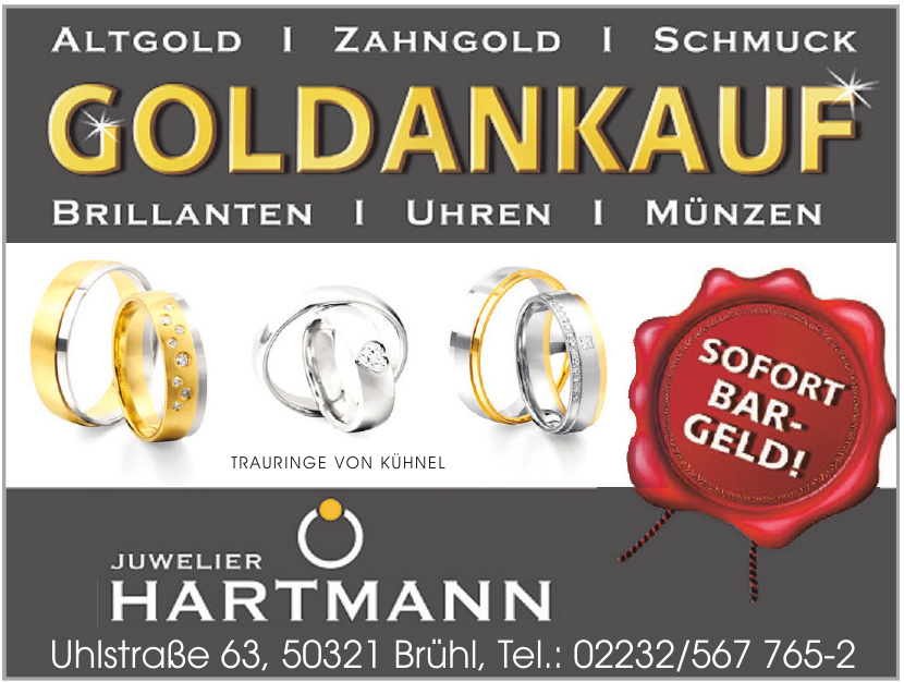 Juwelier Hartmann Goldkauf