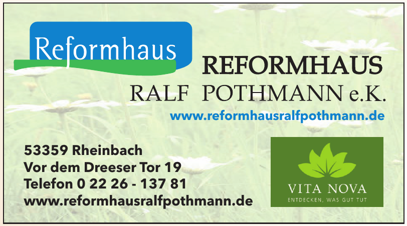 Reformhaus Ralf Pothmann Reformhaus Ralf Pothmann