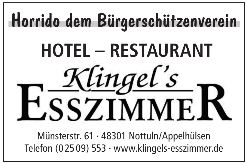 Klingel´s Esszimmer Klingel´s Esszimmer