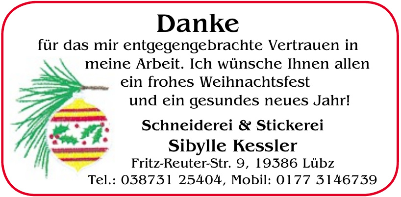 Schneiderei & Stickerei Sibylle Kessler