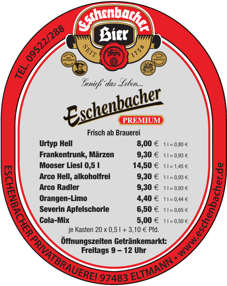 Eschenbacher Privatbrauerei Eschenbacher Privatbrauerei