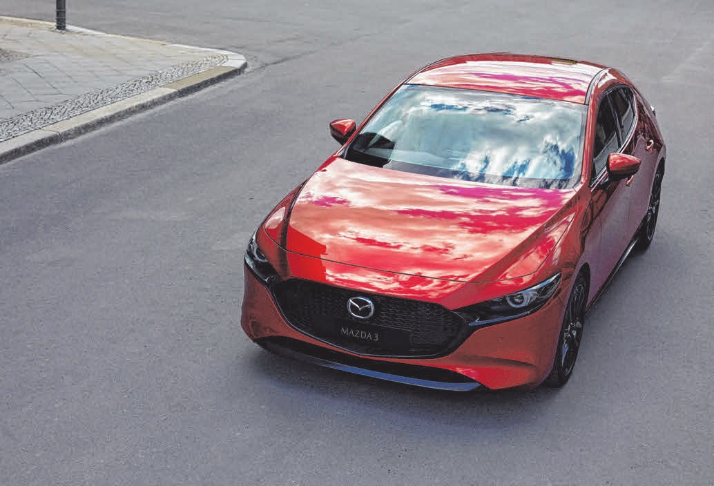 Der neue Mazda 3. FOTO: MAZDA Der neue Mazda 3. FOTO: MAZDA