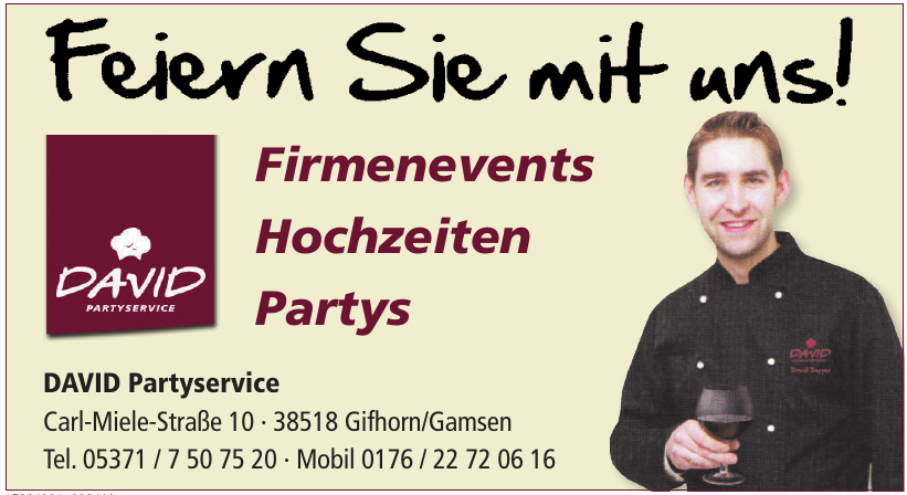 DAVID Partyservice DAVID Partyservice