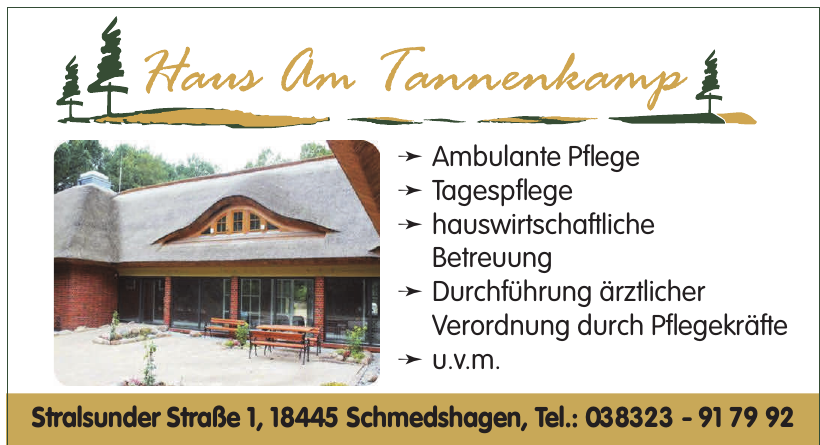 Haus Am Tannenkamp Haus Am Tannenkamp