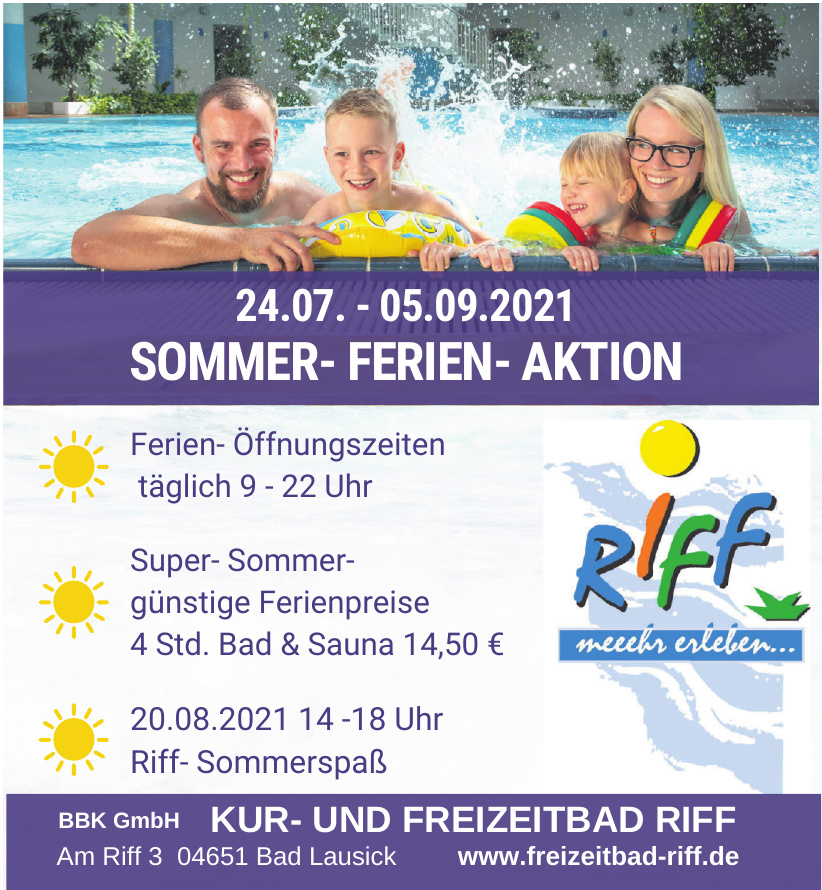 BBK GmbH Kur- und Freizeitbad Riff