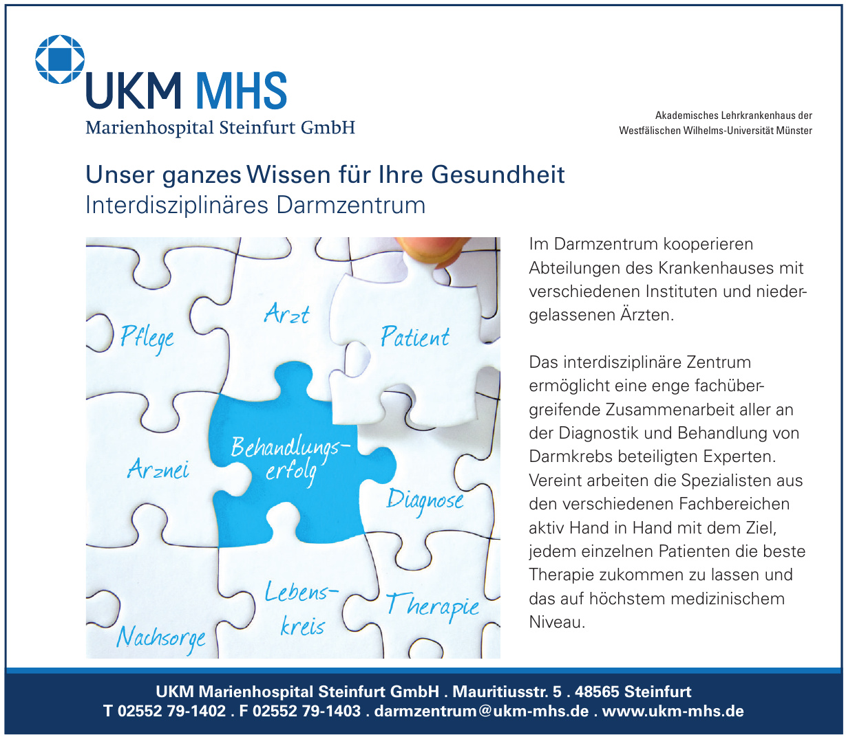 UKM Marienhospital Steinfurt GmbH UKM Marienhospital Steinfurt GmbH