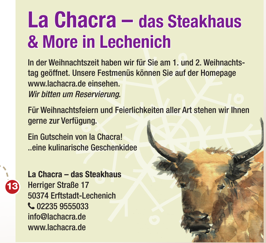 La Chacra – das Steakhaus La Chacra – das Steakhaus