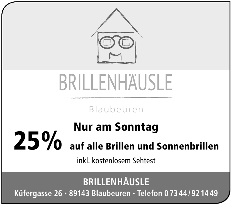 Brillenhäusle Blaubeuren Brillenhäusle Blaubeuren