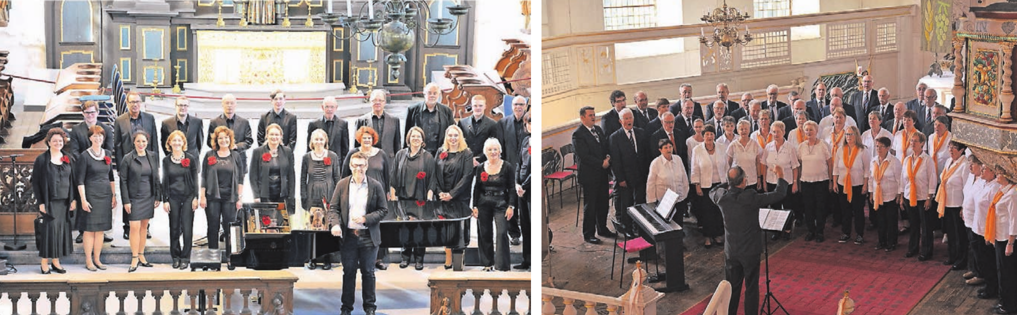 Der Kempener Kammerchor Libera Voce (l.), Arnoldchor und weitere Emsembles treten in der Paterskirche auf. Dort wird zudem eine Orgelführung für Kinder angeboten. Der Kempener Kammerchor Libera Voce (l.), Arnoldchor und weitere Emsembles treten in der Paterskirche auf. Dort wird zudem eine Orgelführung für Kinder angeboten.
