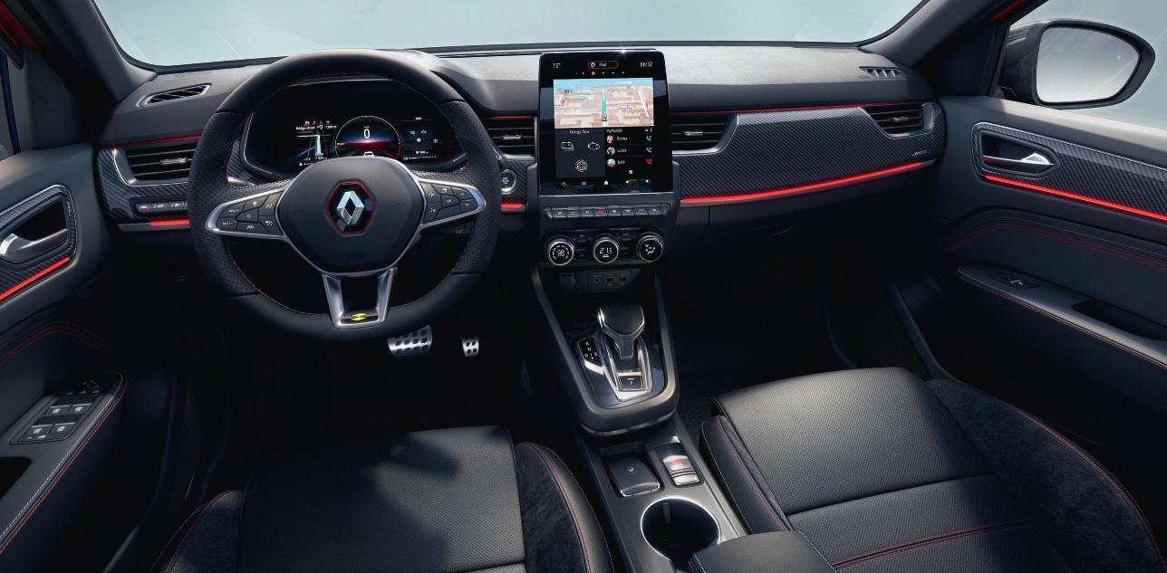 Fahrerorientiertes, voll vernetztes Cockpit. Fotos: Renault Fahrerorientiertes, voll vernetztes Cockpit. Fotos: Renault