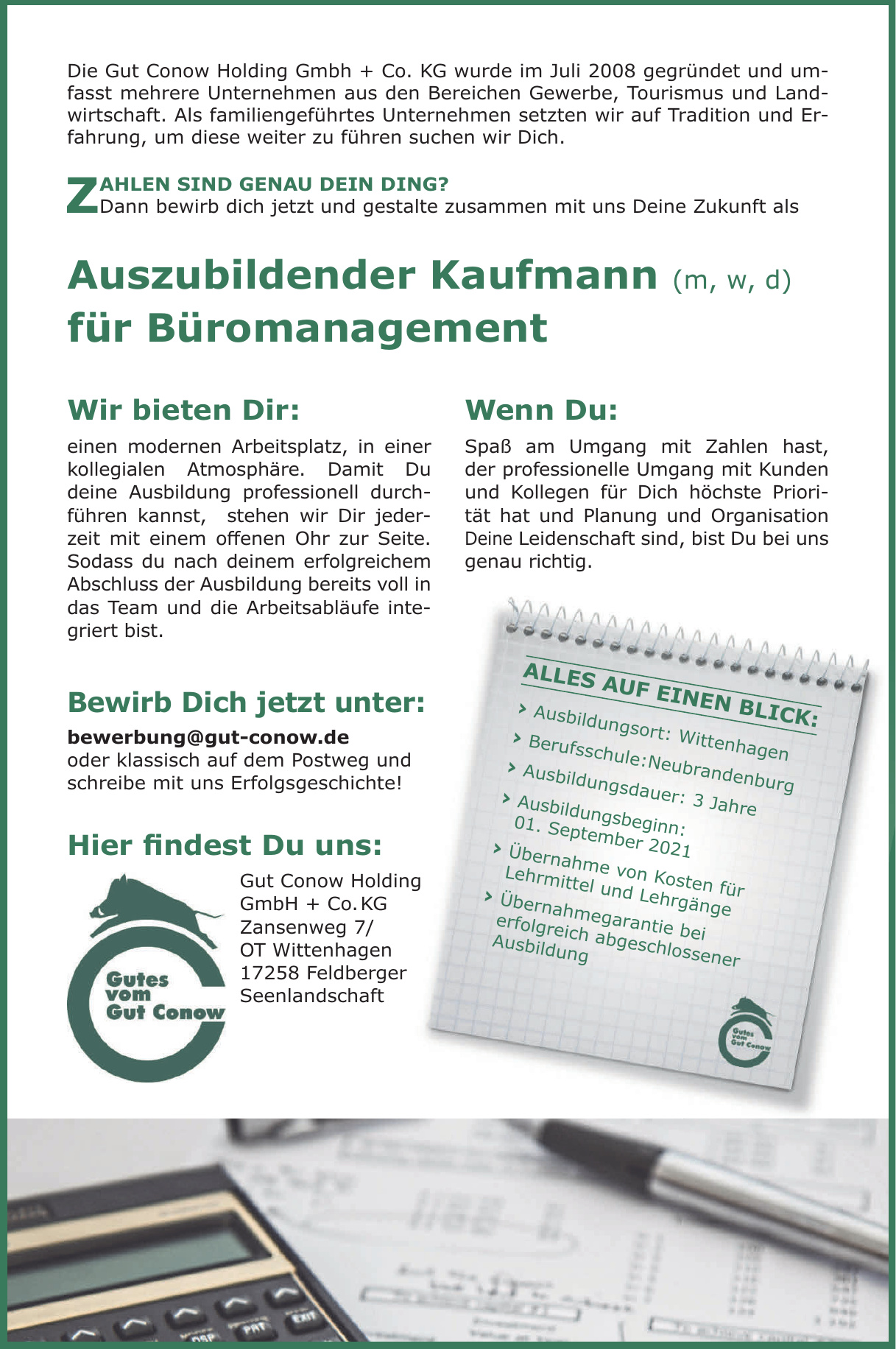 Gut Conow Holding Gmbh + Co. KG Gut Conow Holding Gmbh + Co. KG