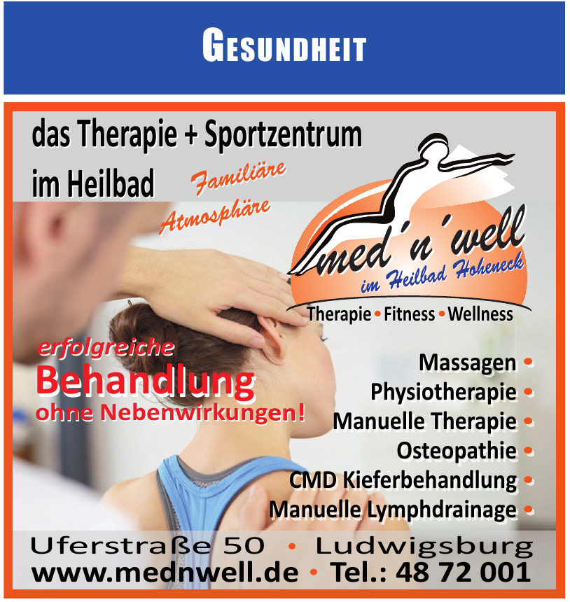 med´n´well Therapie + Sportzentrum im Heilbad Hoheneck