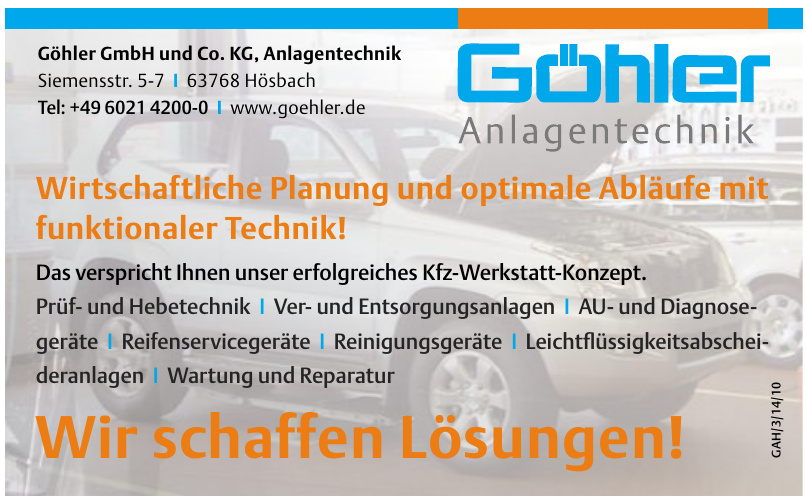 Göhler GmbH und Co. KG, Anlagentechnik