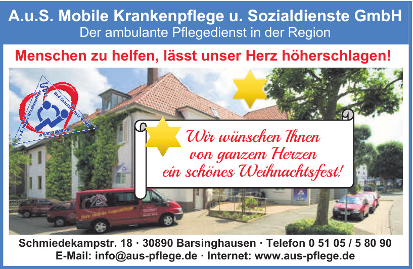 A. u. S. Mobile Krankenpflege und Sozialdienste GmbH