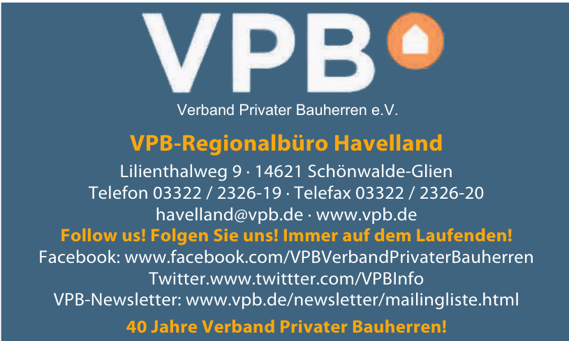 VPB Verband Privater Bauherren e.V. VPB Verband Privater Bauherren e.V.