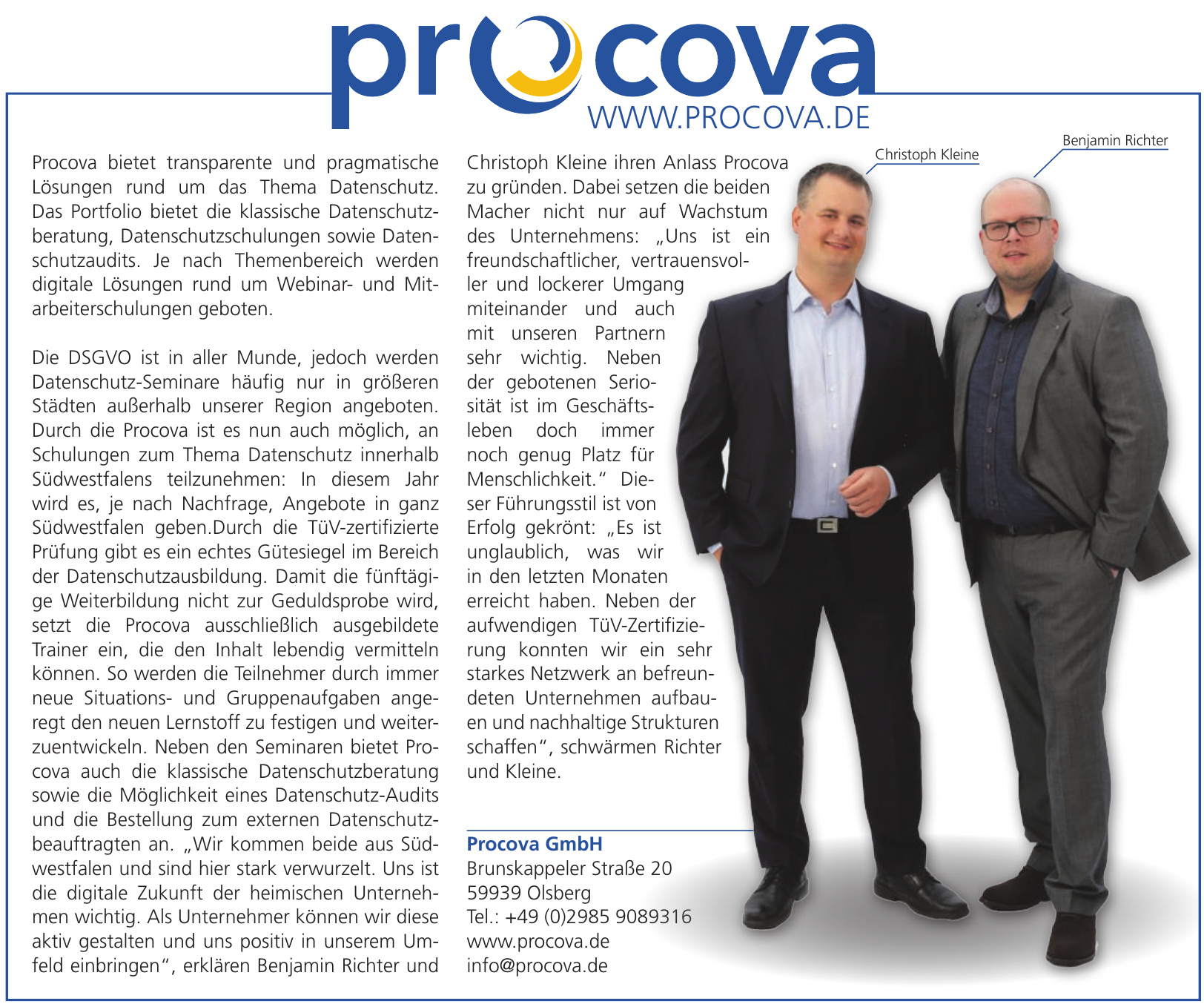 Procova GmbH Procova GmbH