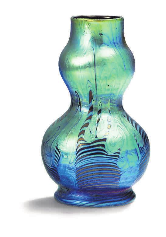 Art Deco und Funktionalismus: Vase aus dem Jahr 1899 aus der Glasfabrik Johann Loetz Witwe. Foto: bpk/Bröhan-Museum/Martin Adam