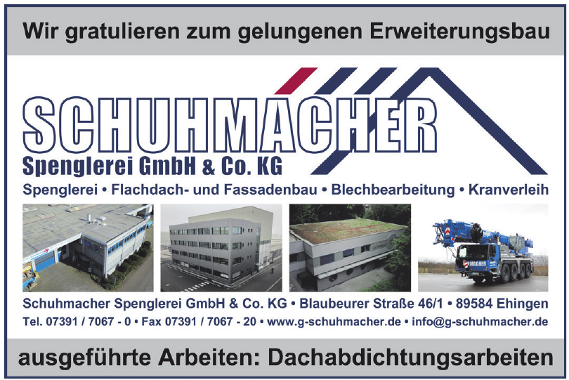 Schuhmacher Spenglerei GmbH & Co. KG Schuhmacher Spenglerei GmbH & Co. KG