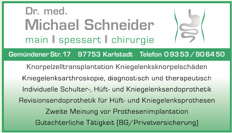 Dr. med. Michael Schneider Dr. med. Michael Schneider
