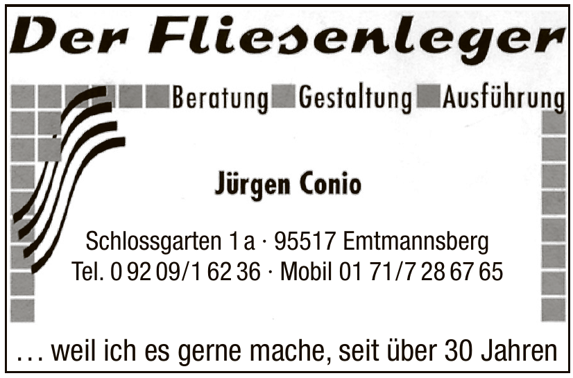 Der Fliesenleger Jürgen Conio Der Fliesenleger Jürgen Conio