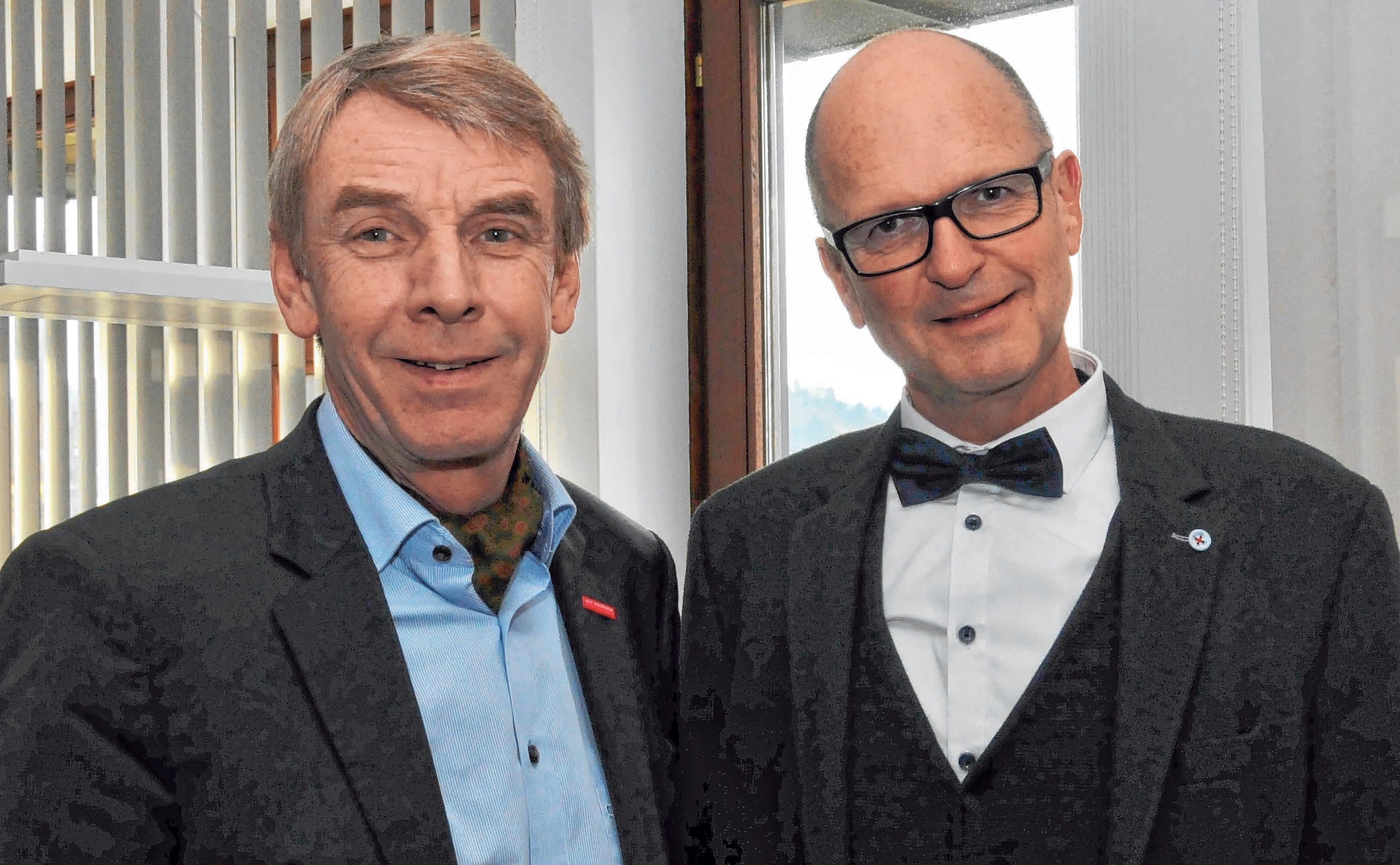 Präsident Harald Herrmann (links) und Hauptgeschäftsführer Dr. Joachim Eisert. FOTO: HANDWERKSKAMMER REUTLINGEN Präsident Harald Herrmann (links) und Hauptgeschäftsführer Dr. Joachim Eisert. FOTO: HANDWERKSKAMMER REUTLINGEN