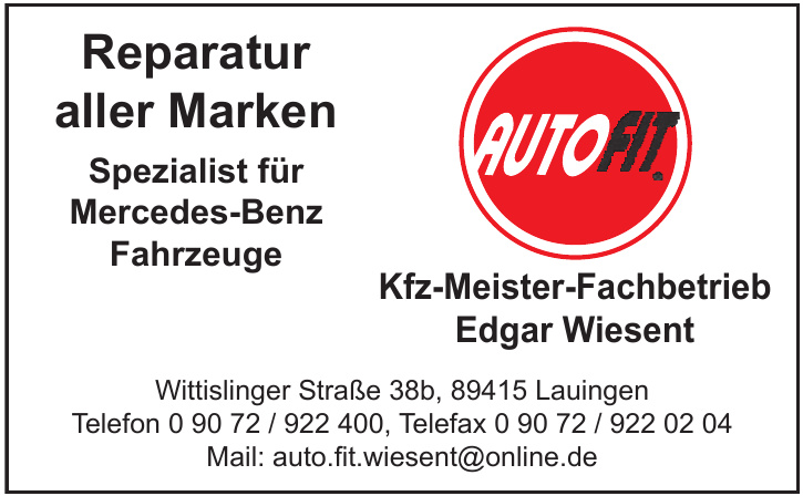 AutoFit - Kfz-Meister-Fachbetrieb Edgar Wiesent
