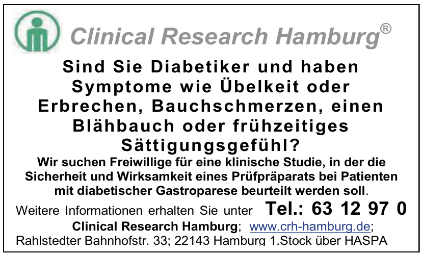 Clinical Research Hamburg Clinical Research Hamburg