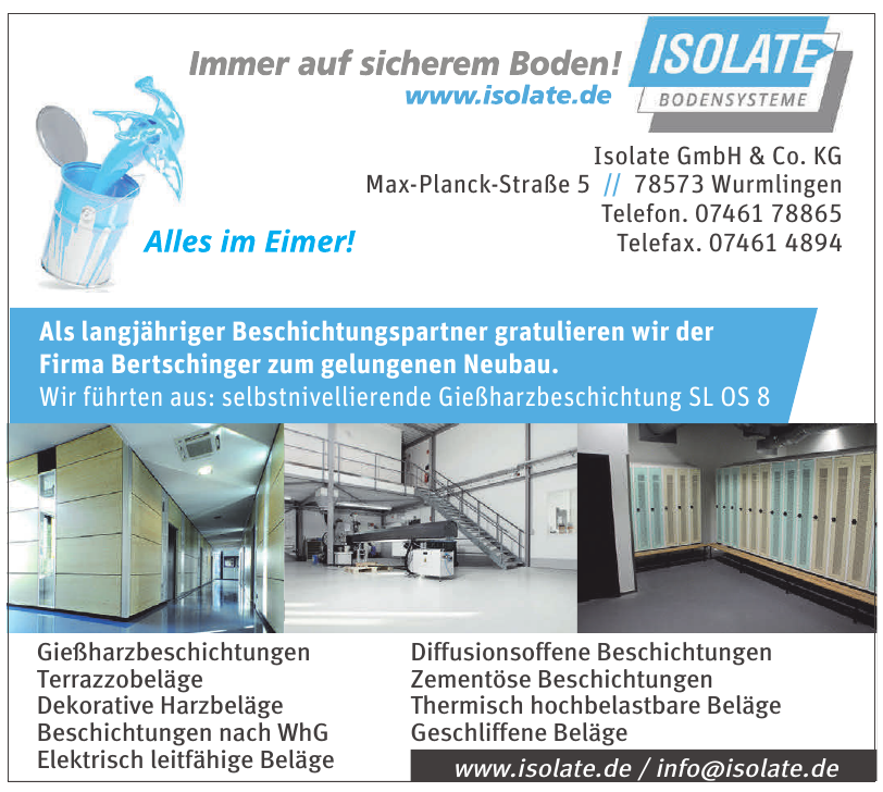 Isolate GmbH & Co. KG Isolate GmbH & Co. KG