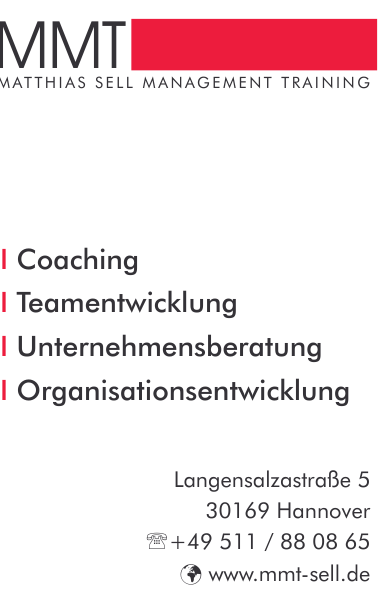 Matthias Sell Management Training Matthias Sell Management Training