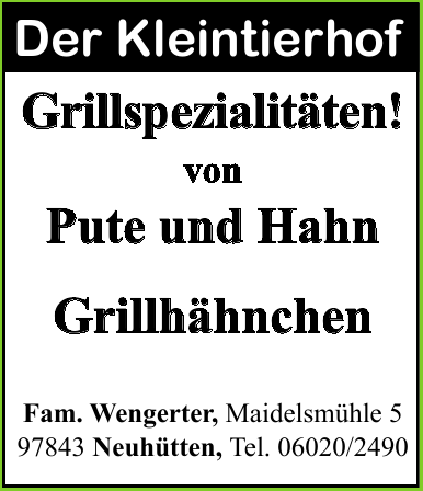 Der Kleintierhof, Fam. Wengerter Der Kleintierhof, Fam. Wengerter