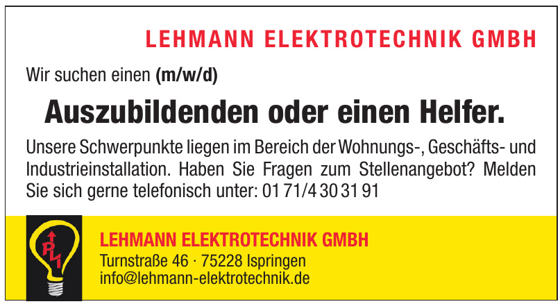 Lehmann Elektrotechnik GmbH