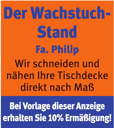 Philip - Der Wachstuch-Stand