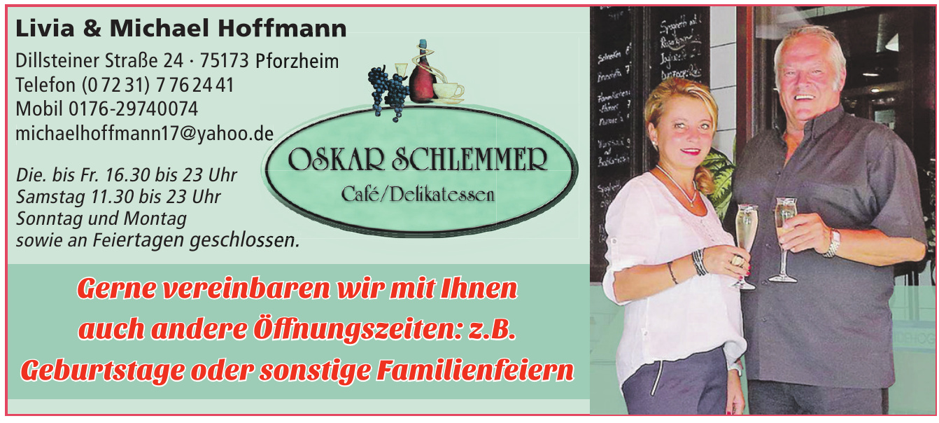 Oskar Schlemmer Café/Delikatessen - Livia & Michael Hoffmann