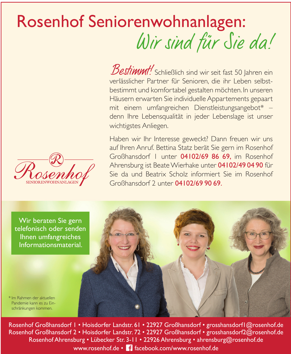 Rosenhof Seniorenwohnanlagen Rosenhof Seniorenwohnanlagen