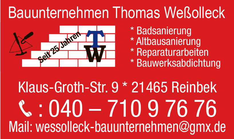 Bauunternehmen Thomas Weßolleck