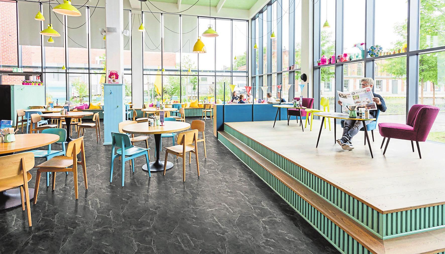 Auch im gewerblichen Bereich sind Designböden immer mehr gefragt.