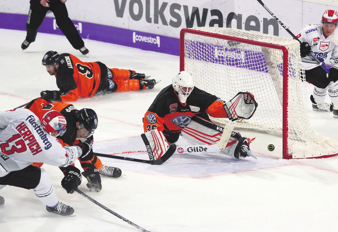 Die Grizzlys Wolfsburg holten gegen die Schwenninger Wild Wings einen Punkt. Heute müssen die Wolfsburger gegen München antreten. Foto: regios24/Darius Simka Die Grizzlys Wolfsburg holten gegen die Schwenninger Wild Wings einen Punkt. Heute müssen die Wolfsburger gegen München antreten. Foto: regios24/Darius Simka