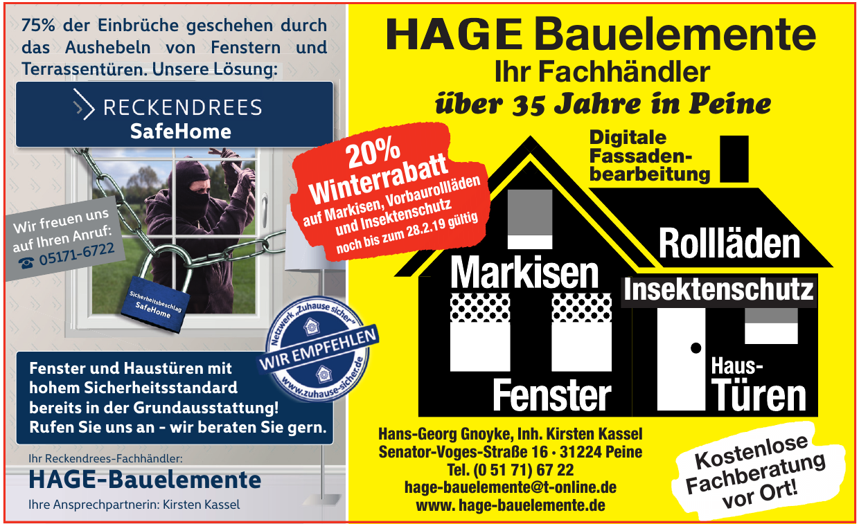 HAGE-Bauelemente HAGE-Bauelemente