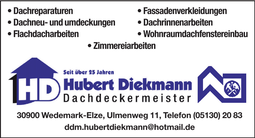 Dachdeckermeister Hubert Diekmann