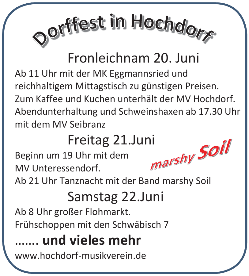 Musikverein Hochdorf-Riß Musikverein Hochdorf-Riß