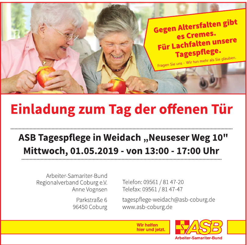 Arbeiter-Samariter-Bund Regionalverband Coburg e.V. Arbeiter-Samariter-Bund Regionalverband Coburg e.V.