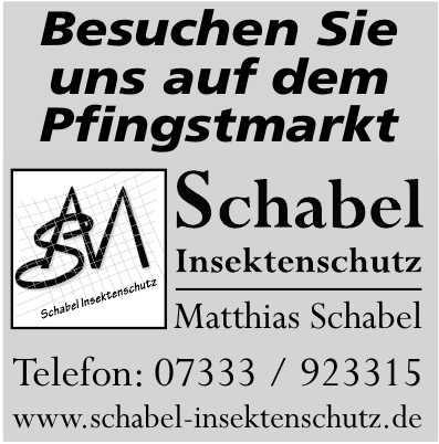 Matthias Schabel Insektenschutz Matthias Schabel Insektenschutz
